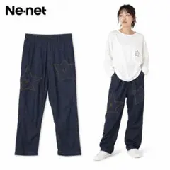 良品希少✨️ Ne-net ネネット 星型 デニムパンツ M レディース 個性的のサムネイル