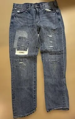 right-onダメージジーンズ