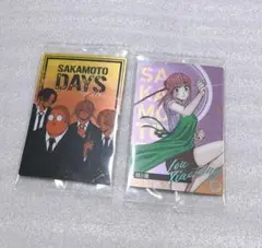 サカモトデイズ　ウエハース　メタリックプラカード　陸少糖　真冬坂本晶シン 2枚