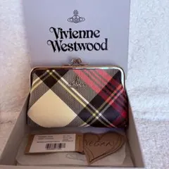 Vivienne Westwood ポーチ チェック がま口 アクセサリーポーチ