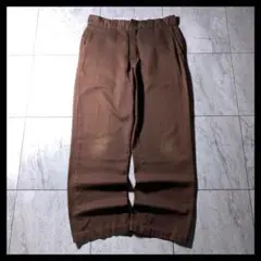 00s Dickies 874 ワークパンツ ブラウン W33相当 YKK