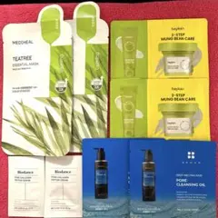 ティーツリーエッセンシャルマスク他韓国コスメサンプルセット合計８点セット