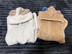 耳付きフリース カバーオール 60～70サイズ 2点セット まとめ売り