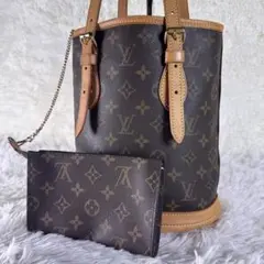 美品✨ルイヴィトン　モノグラム　プチ　バケット PM　トートバッグ　M42238