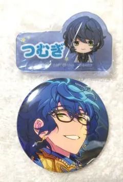あんさんぶるスターズ　フィーチャー缶バッジ＆ネームバッジ　青葉つむぎ