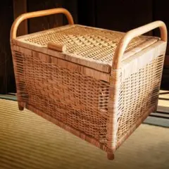 【一点物】ラタン 大型バスケット 収納かご 早い者勝ち！