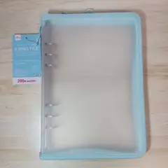 ダイソー 6リングファイル A5　ブルー . 水色　A①