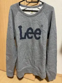 Lee グレー ロゴ トレーナー