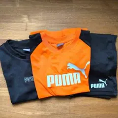 PUMA プーマ サッカーウエア 130サイズ 3点セット 黒 半袖 半ズボン