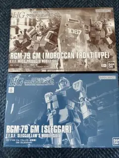 HGジム　モロッコ戦線仕様（一部開封品）、HGジム　スレッガー搭乗機（未開封）のサムネイル