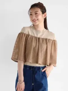 美品✨YAMADAYA Vin デザインサマーニット　ヤマダヤ　体型カバーのサムネイル