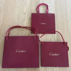Cartier カルティエ ショッパー 紙袋 3点セット まとめ売り