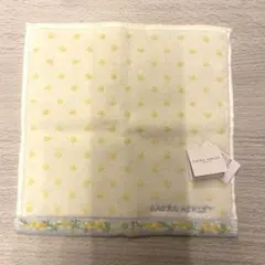 LAURA ASHLEY ドット柄タオルハンカチ 20cm