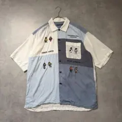 90sハーディエイミス クレイジーパターンシャツ テンセル麻 Y2K 刺繍のサムネイル