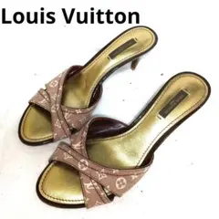 ✨極美品✨Louis Vuitton クロスストラップミュール ピンク　24cm