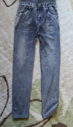 デニム ジーンズ風レギンス　スパッツ