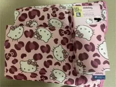 ハローキティ 敷きパッド シングル　掛けふとんカバー　シングルロング　ヒョウ柄