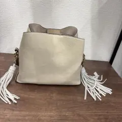 アバハウスDevinette レオパード柄タッセル付きショルダーバッグ 