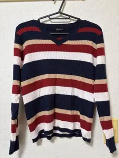 INGNI ストライプ Vネックニット 長袖 Mサイズ