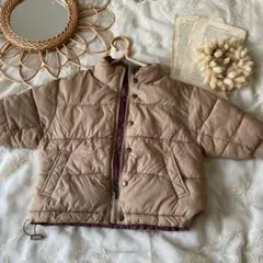 美品bien a bien韓国こども服リバーシブルダウンブルゾン