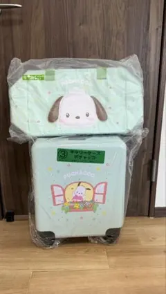 サンリオキャラクターズ当たりくじ、ポチャッコキャリーケース、キャリーオンバック
