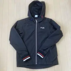 【美品】FILA ウインドブレーカー ナイロンパーカー　マウンテンパーカー 黒