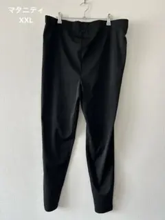SHEIN ブラック ストレッチパンツ マタニティ レギンスDカン付き XXLのサムネイル