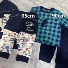❺ スヌーピー セットアップ 95cm ユニクロ フリース 90cm 2点セット