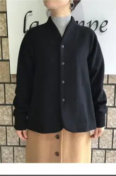 ウール100% ブラック ジャケット　パラスパレス　nume ネイビー