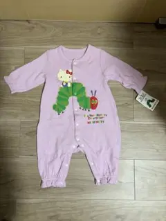 ⭐︎新品・汚れあり⭐︎ハローキティ はらぺこあおむし ロンパース 薄紫 70cm
