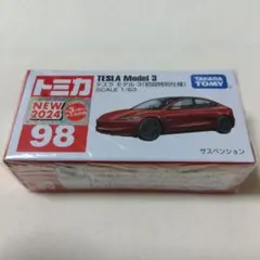 トミカNo.98 テスラ モデル 3（新車シール付）新品、未開封品のサムネイル