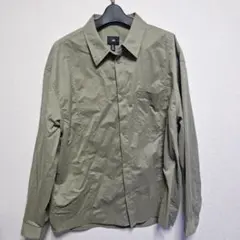 H&M メンズ 長袖シャツ カーキ Lサイズのサムネイル
