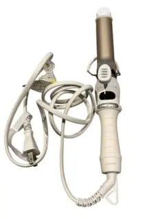 SALONIA カールヘアアイロン 32mm ホワイト/ゴールド