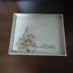 和風絵柄 大型　四角皿