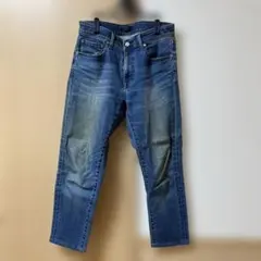 UNIQLO JEANS ブルーストレートデニムパンツ