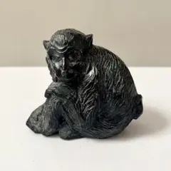 熊野石商会 達磨 置物 黒色 - メルカリ