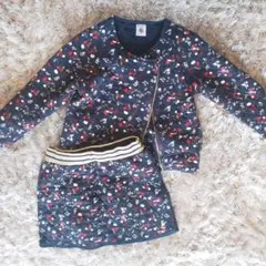 プチバトー ジャケット スカート セットアップ