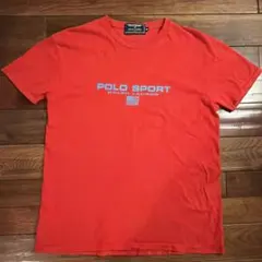 POLO SPORT ラルフローレン Tシャツ Mサイズ レッド