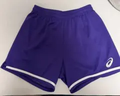 asics バレーボール ゲームパンツ パープル XL