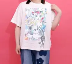 スカラー ScoLar 162716：画家スカラーちゃん ネコ柄Tシャツのサムネイル