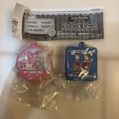 マイメロディ クッキー缶チャーム　ザボードビルデュオ