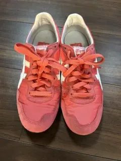 s*.様 オニツカタイガー Onitsuka Tigerサーモン ピンクｘ白 2