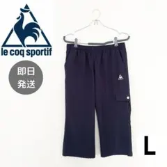 ルコックスポルティフ 7分丈パンツ ハーフパンツ レディース L ゴルフ 紺　夏