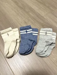 ラルフローレン ベビー靴下 3足セット