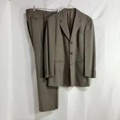 【カジュアルスーツ/上下セットアップ】オリーブ色/メンズXL相当