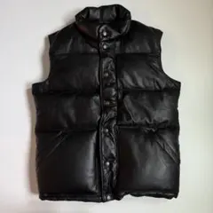 別注 Schott Ron Herman コンチョボタン ラムレザーダウンベスト