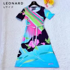 2026年最新】LEONARD 柄：花柄 レディース 半袖 カットソーワンピース
