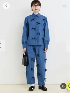 新品タグ付き✨辻元舞 I'm in バックベルトワイドジーンズ S ネイビー i'm in 辻元舞 バックベルトワイドジーンズ ネイビー Sサイズ - メルカリ