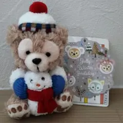 ダッフィー　キーホルダー　冬