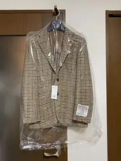 Harris Tweedテーラードジャケットガンクラブチェック定価¥70,400のサムネイル
